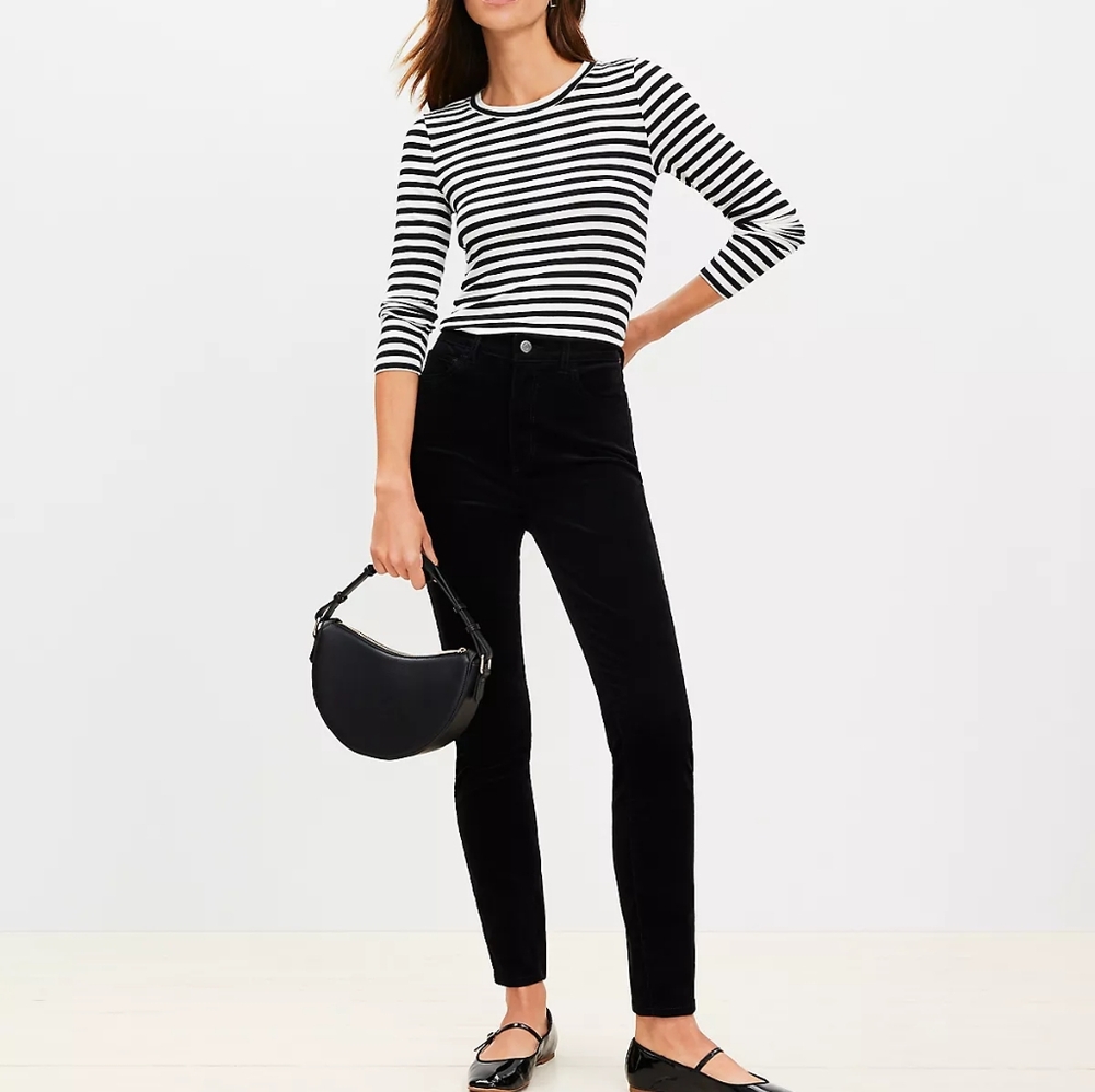LOFT | High Waist Skinny Corduroy Pants